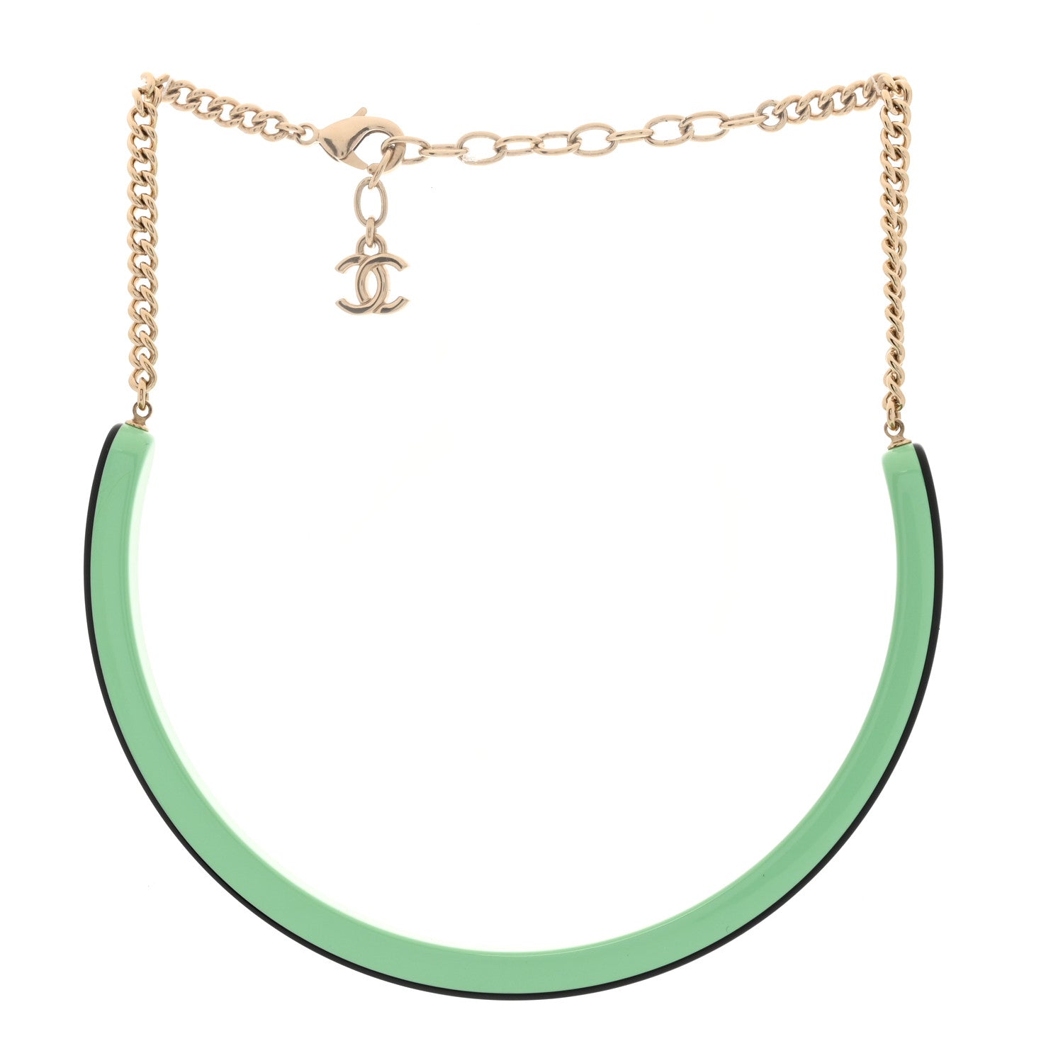 Resin Logo Choker Green Black