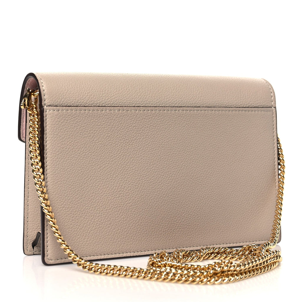 Soft Calfskin My Lockme Chain Pochette Greige