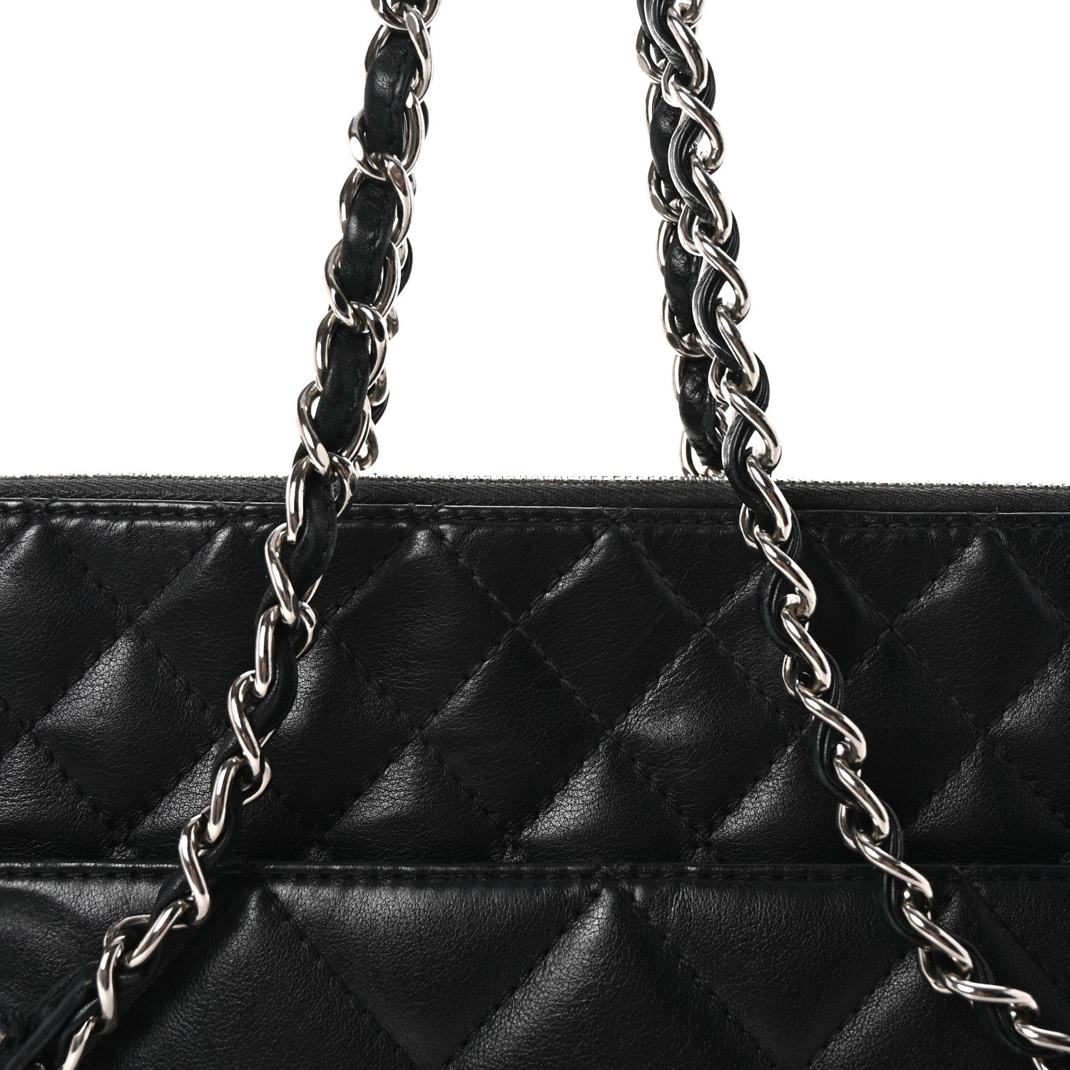 Calfskin Quilted In The Business Tote Black