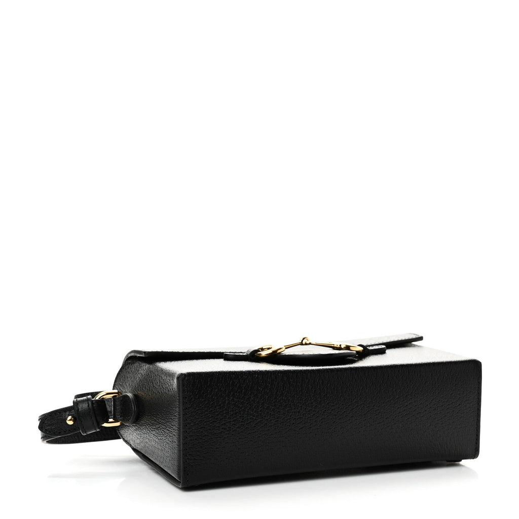 Calfskin Horsebit 1955 Shoulder Bag Black