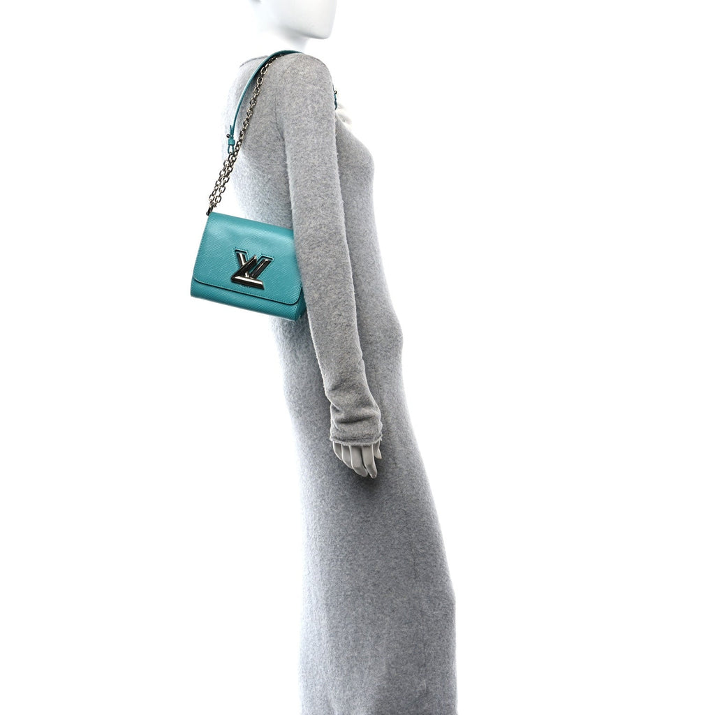 Epi Twist Shoulder Bag PM Turquoise