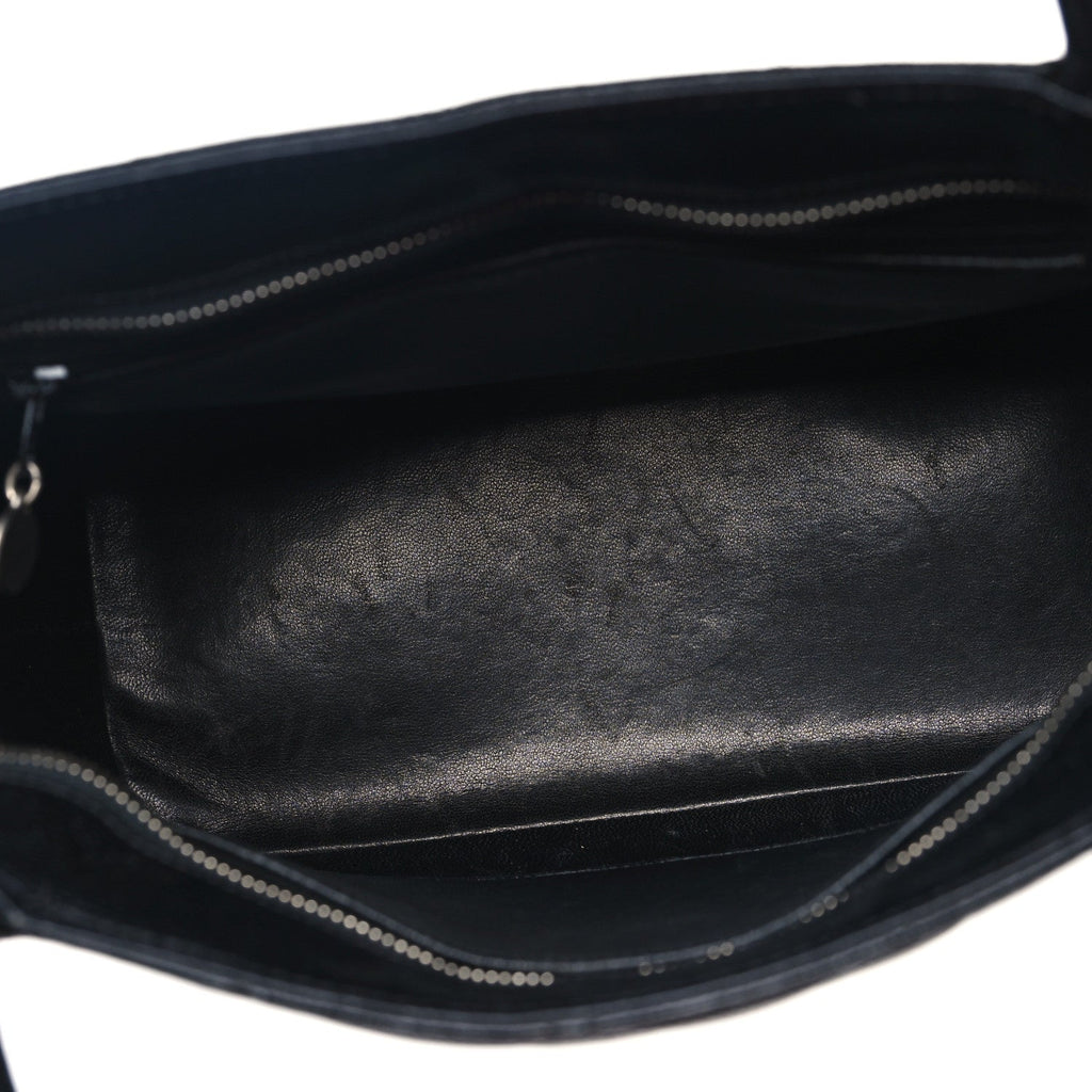 Caviar Quilted Medallion Tote Black