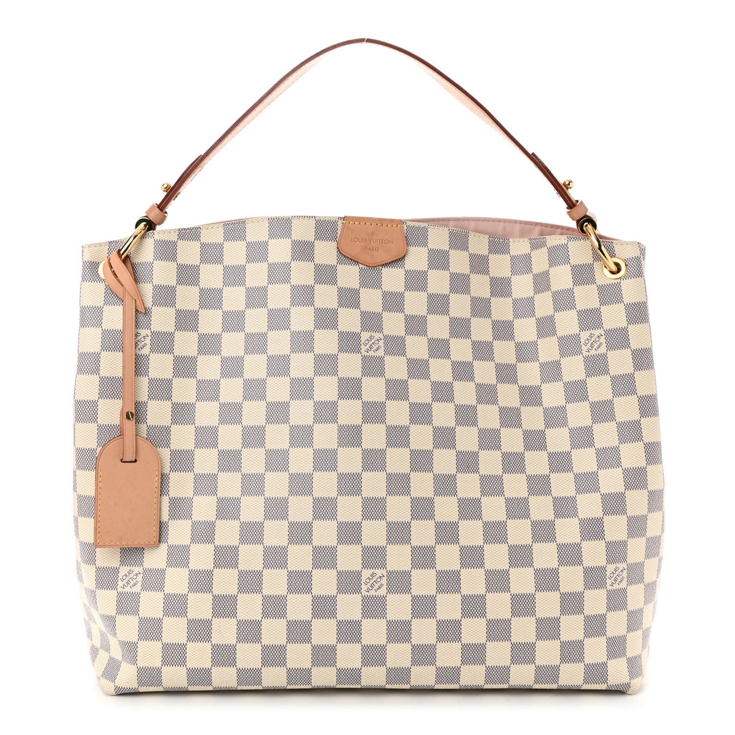 Damier Azur Graceful MM Rose Ballerine