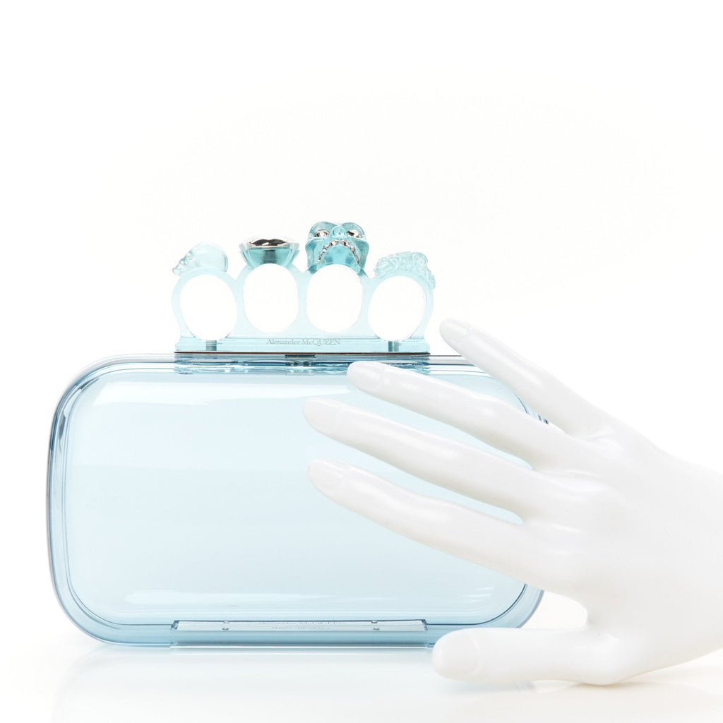 Resin Knuckle Clutch Pale Blue