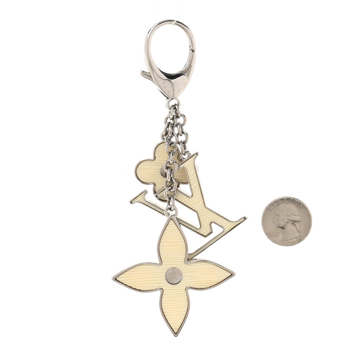 Electric Epi Fleur d'Epi Bag Charm White