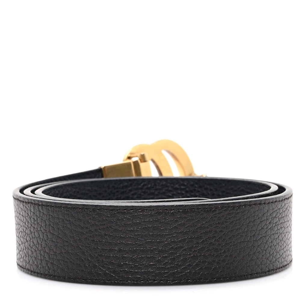 Calfskin Double G Reversible 37mm Belt 90 36 Black Cocoa