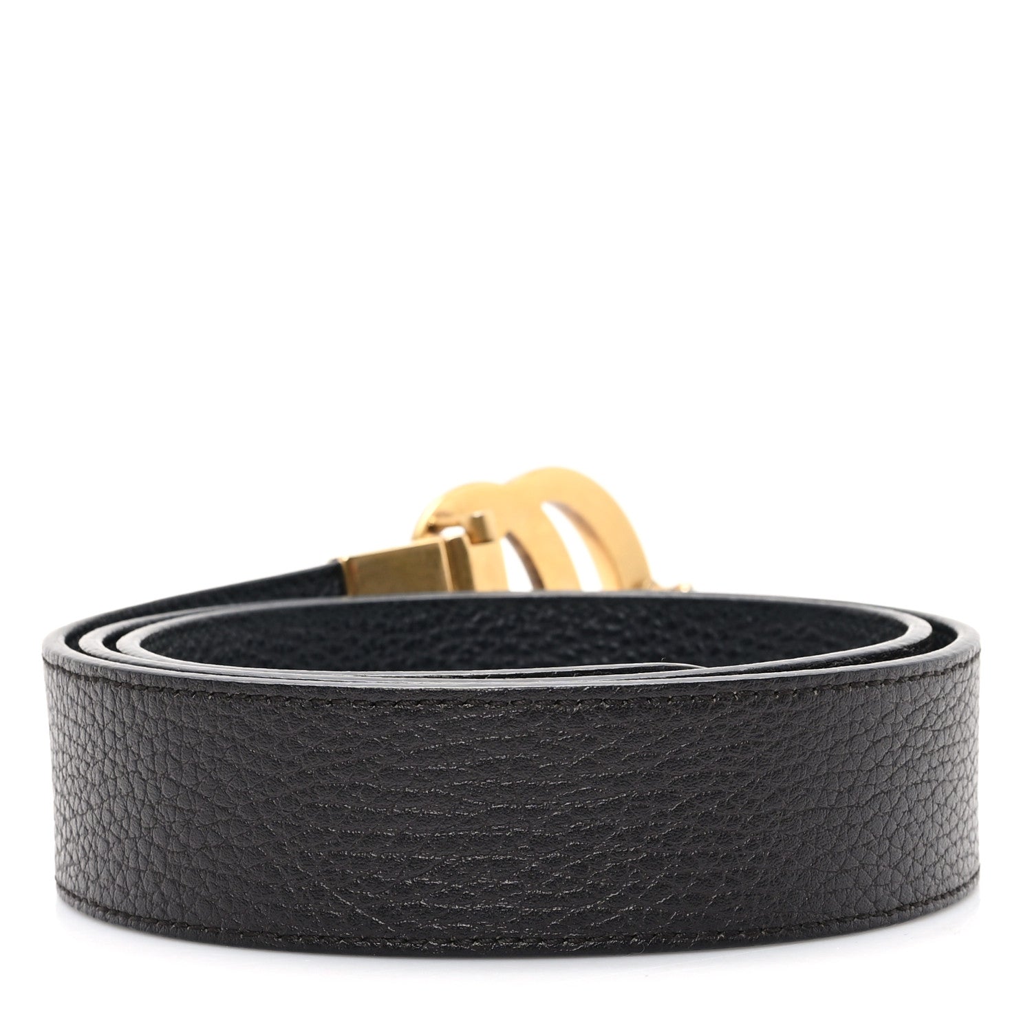 Calfskin Double G Reversible 37mm Belt 90 36 Black Cocoa