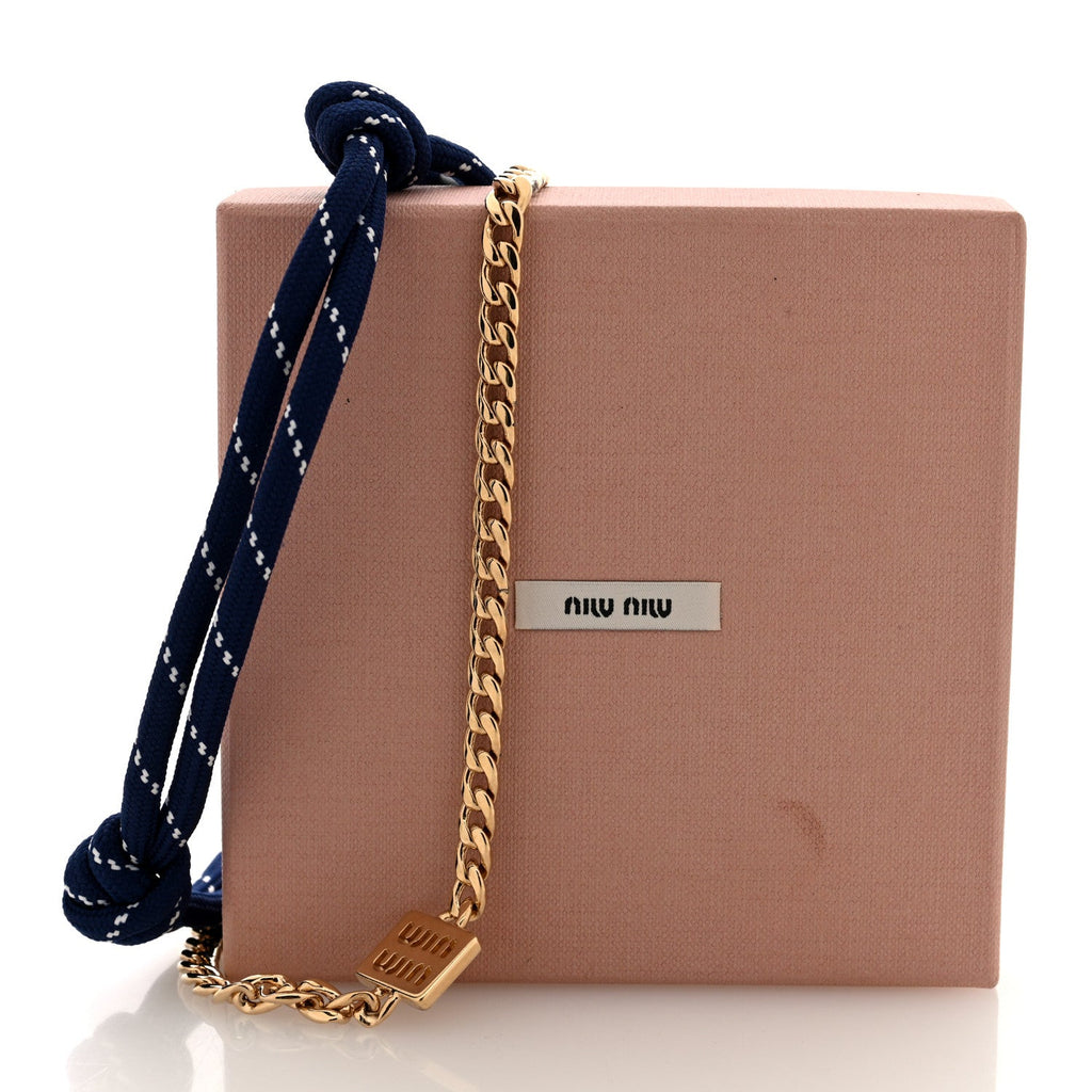Nappa Rope Chain Logo Bag Charm Black Baltico