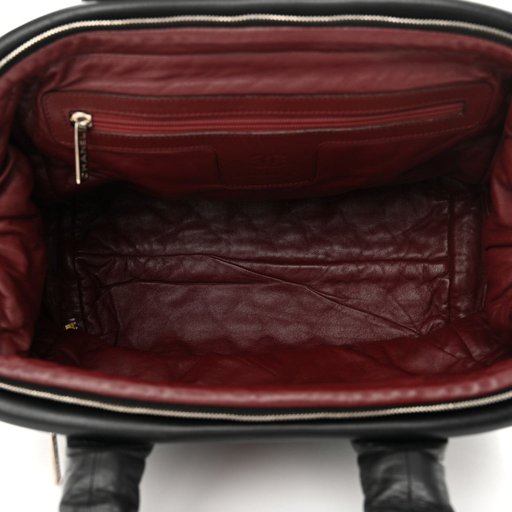 Lambskin Coco Cocoon Bowler Black