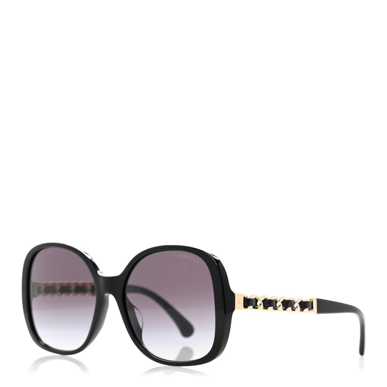 Acetate Chain Sunglasses 5470-Q-A Black