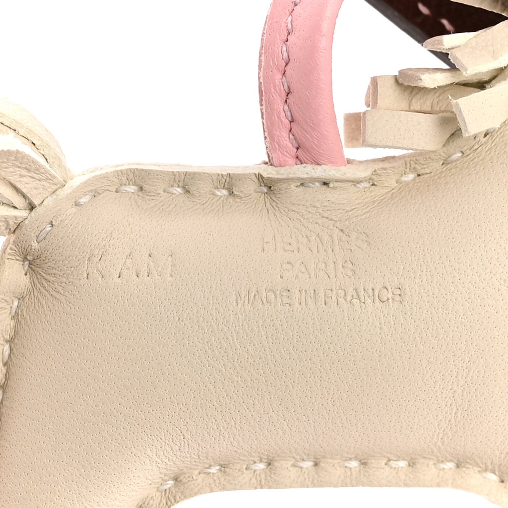Milo Lambskin Grigri Rodeo Robeo Coeur Bag Charm PM Craie Rose Sakura Terre