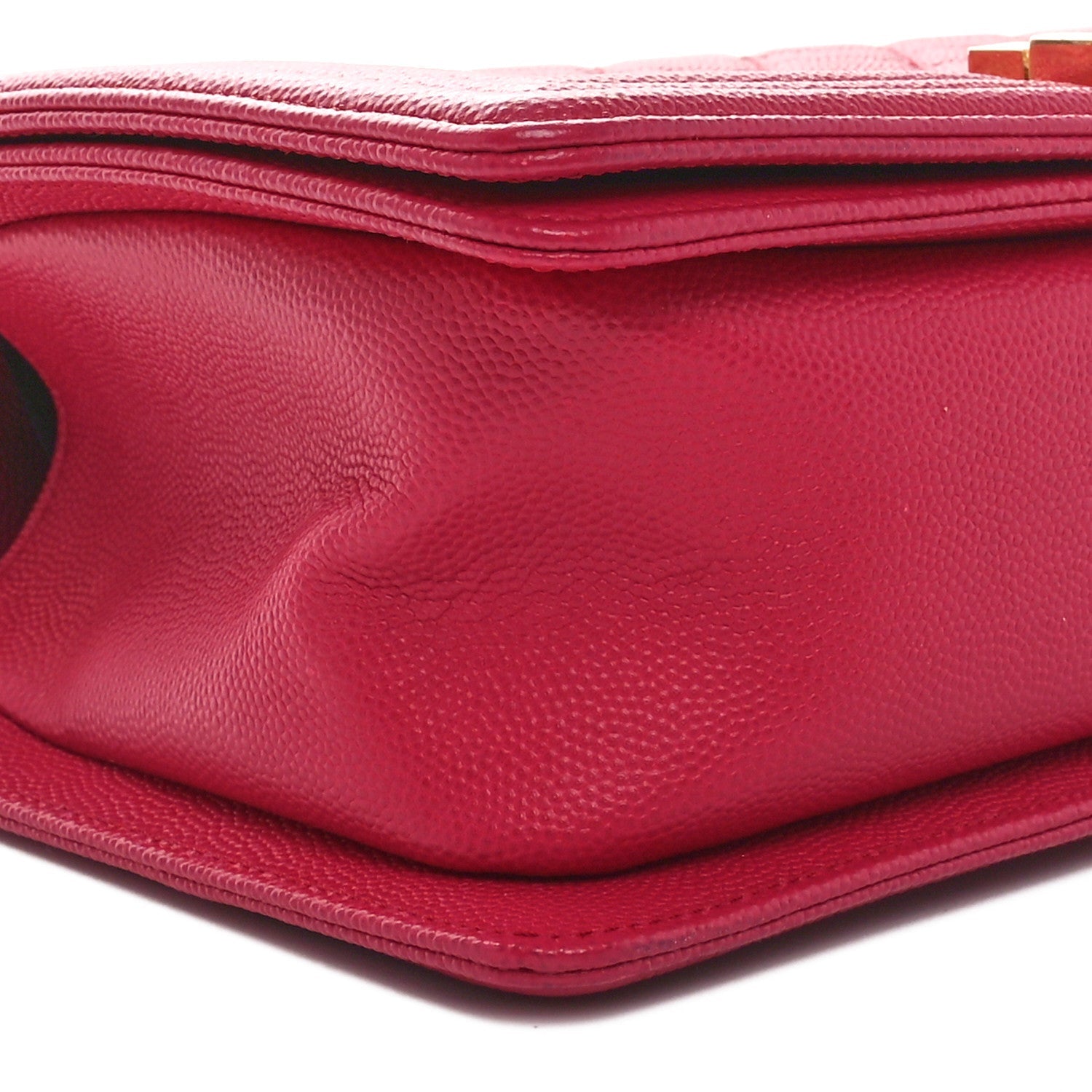 Caviar Quilted Medium Boy Flap Dark Pink