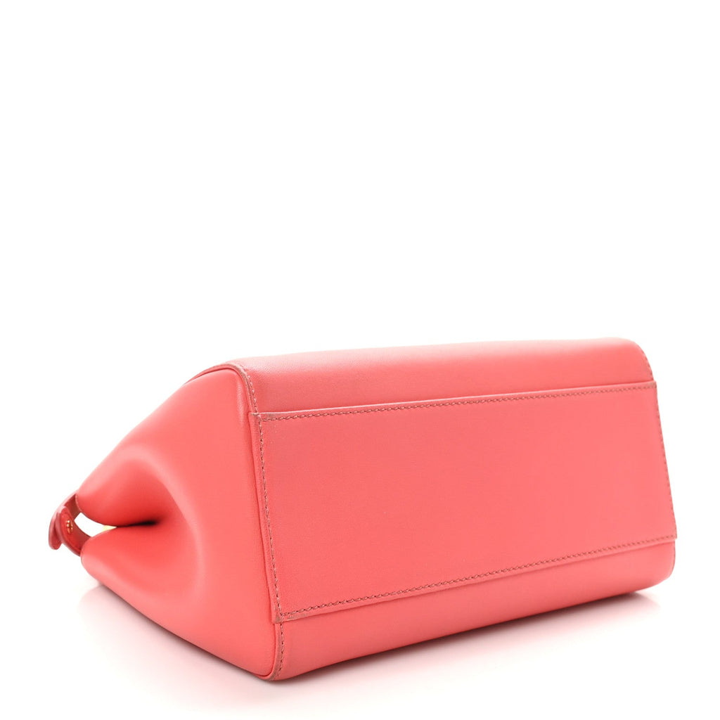 Nappa Stacked Bar Mini Peekaboo Iconic Satchel Lampone