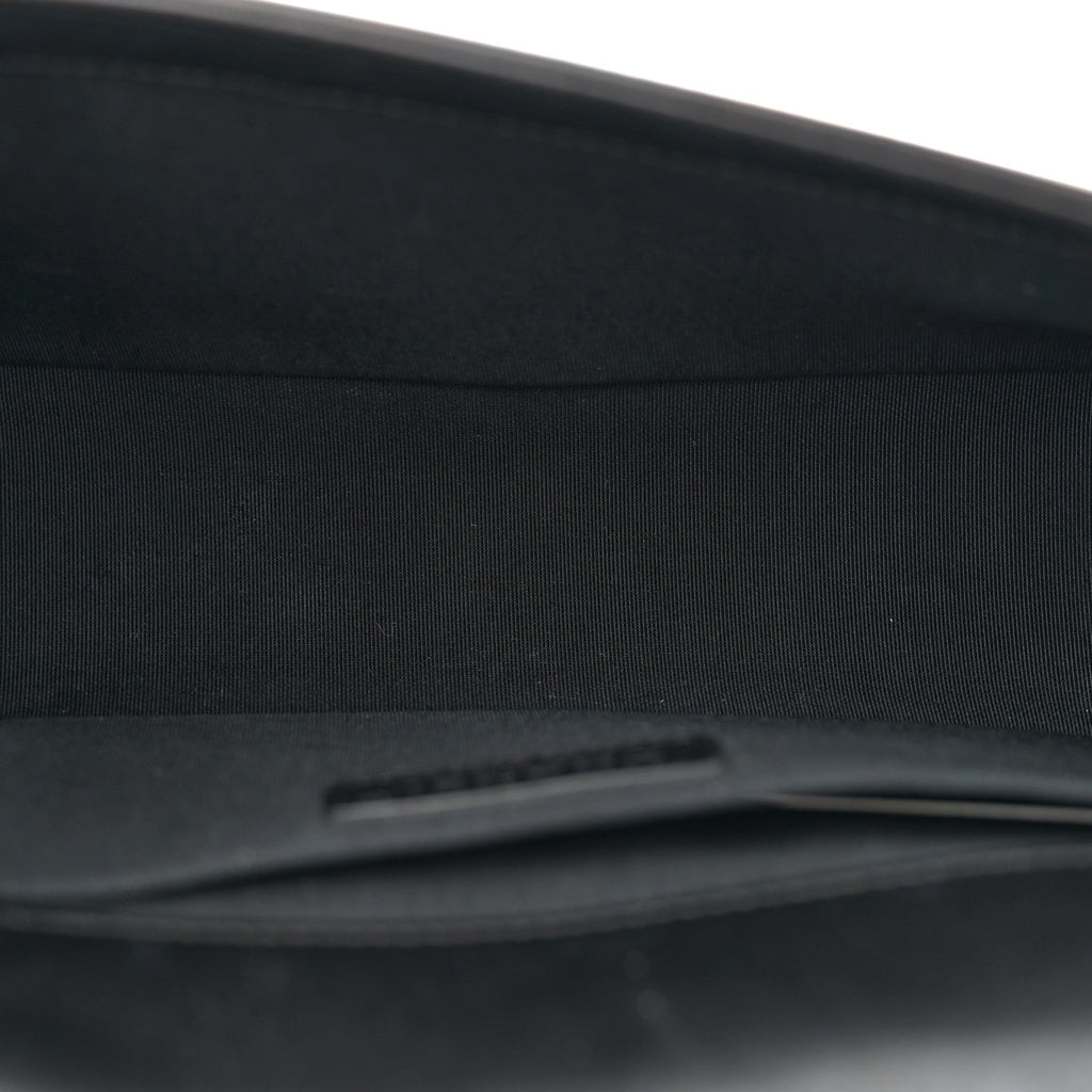 Lambskin Quilted Medium Boy Flap Black