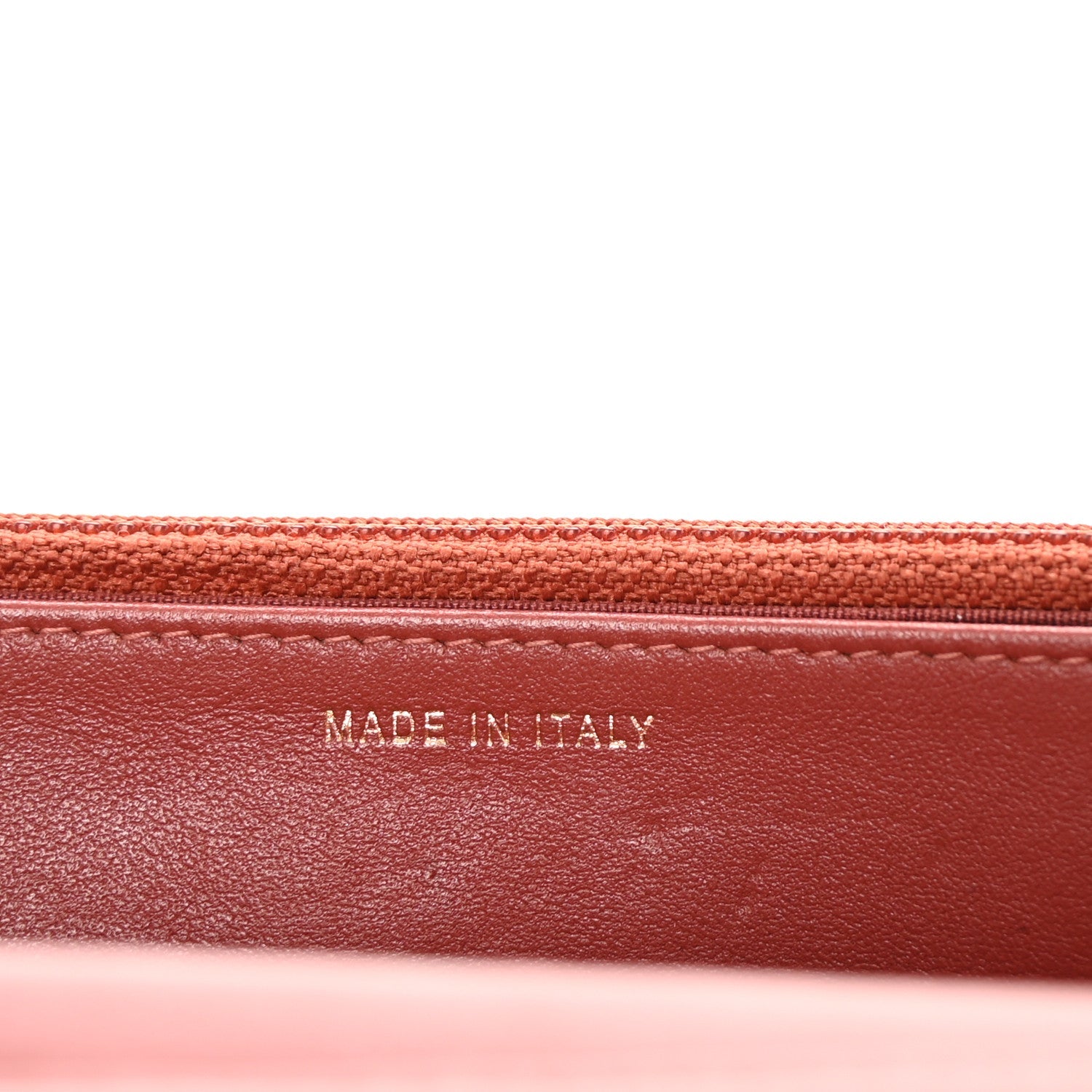 Calfskin Quilted Boy Wallet On Chain WOC Red