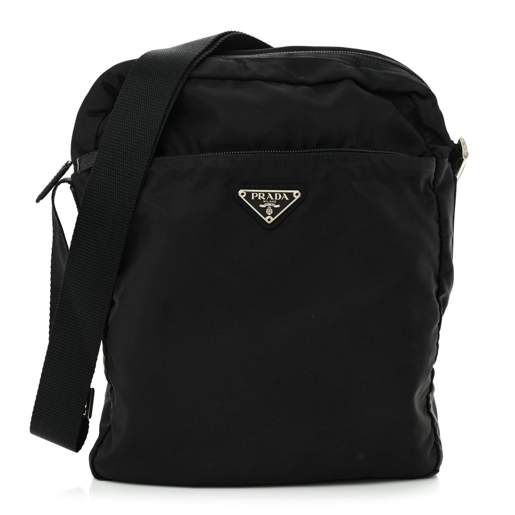 Tessuto Nylon Messenger Bag Black