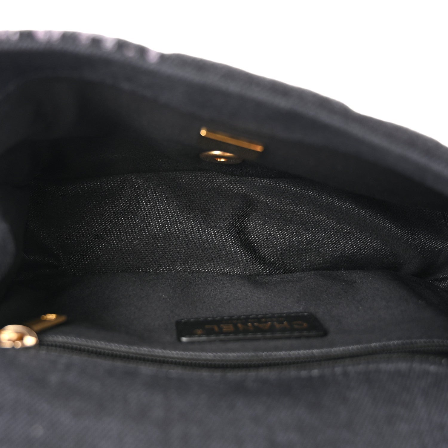 Denim Quilted Denim Mood Mini Rectangular Flap Black Multicolor