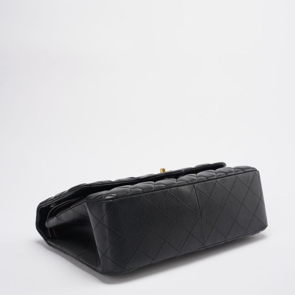 Chanel Timeless Classic Flap Bag Black Jumbo Quilted Leather Gold Hardware
