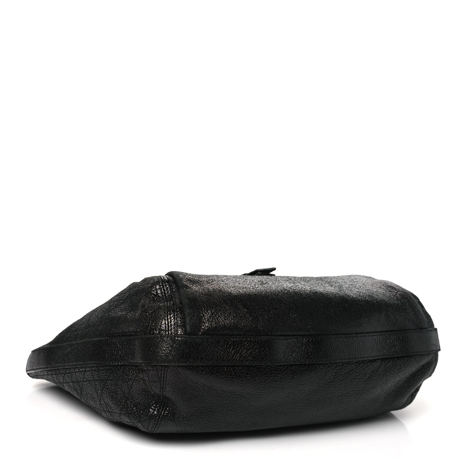 Ceramic Effect Deerskin Cannage Bee Tote Black