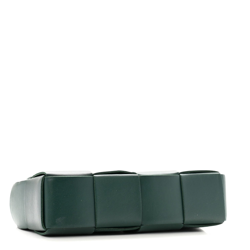 Nappa Maxi Intreccio Mini Arco East West Tote Emerald Green