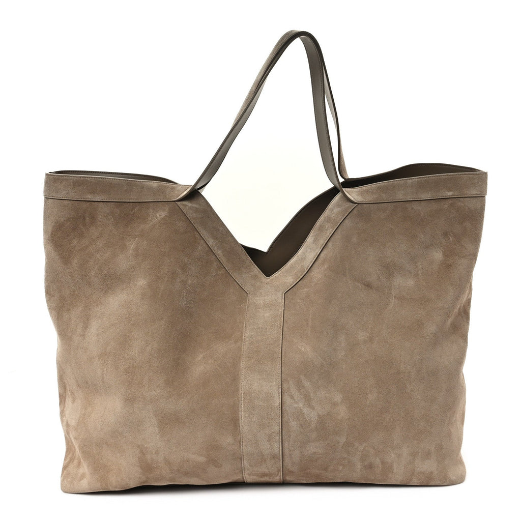 Suede Y Maxi Tote Dry Grain