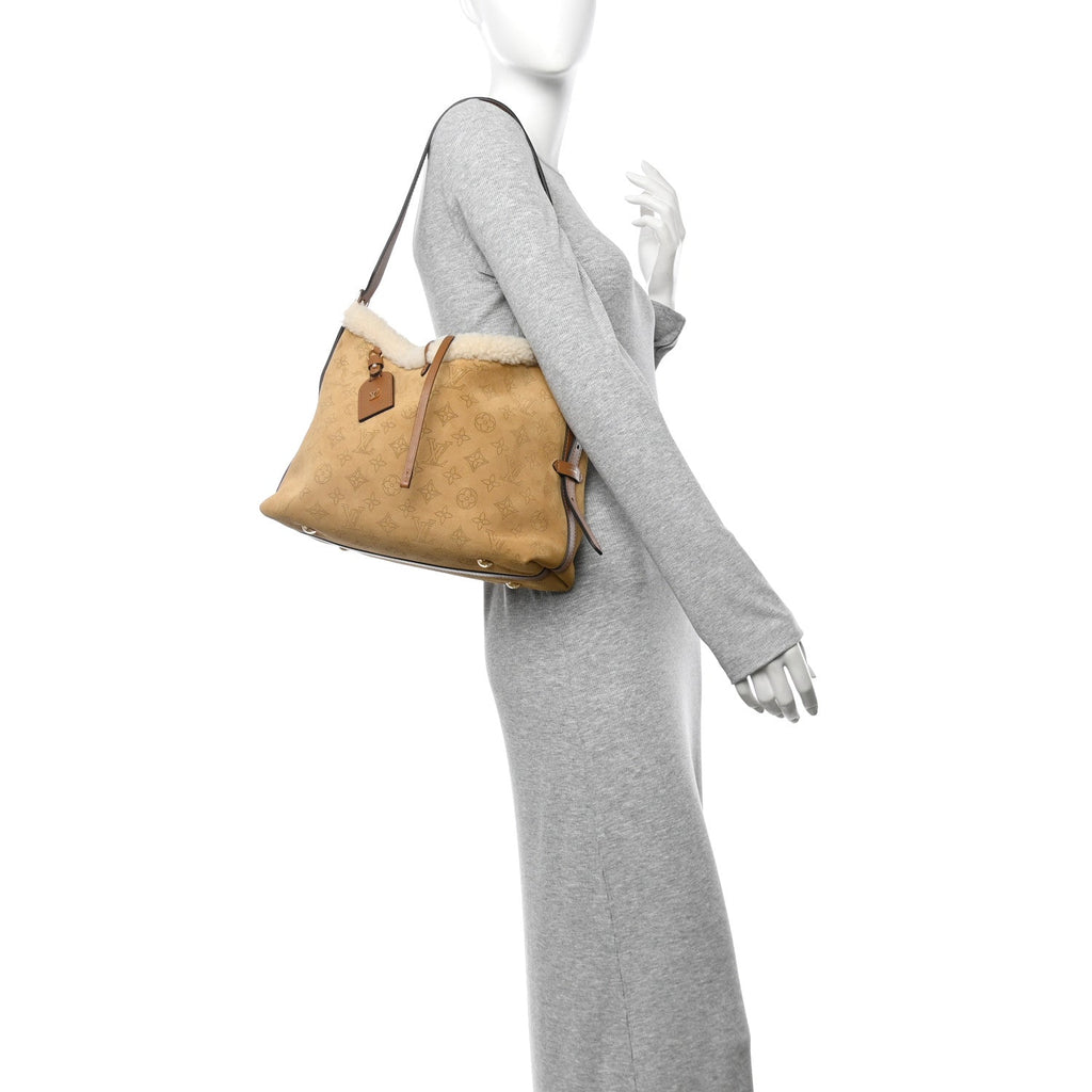 Suede Mahina CarryAll PM Beige