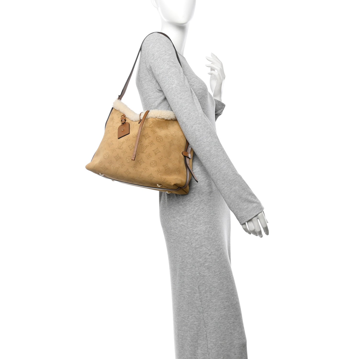 Suede Mahina CarryAll PM Beige