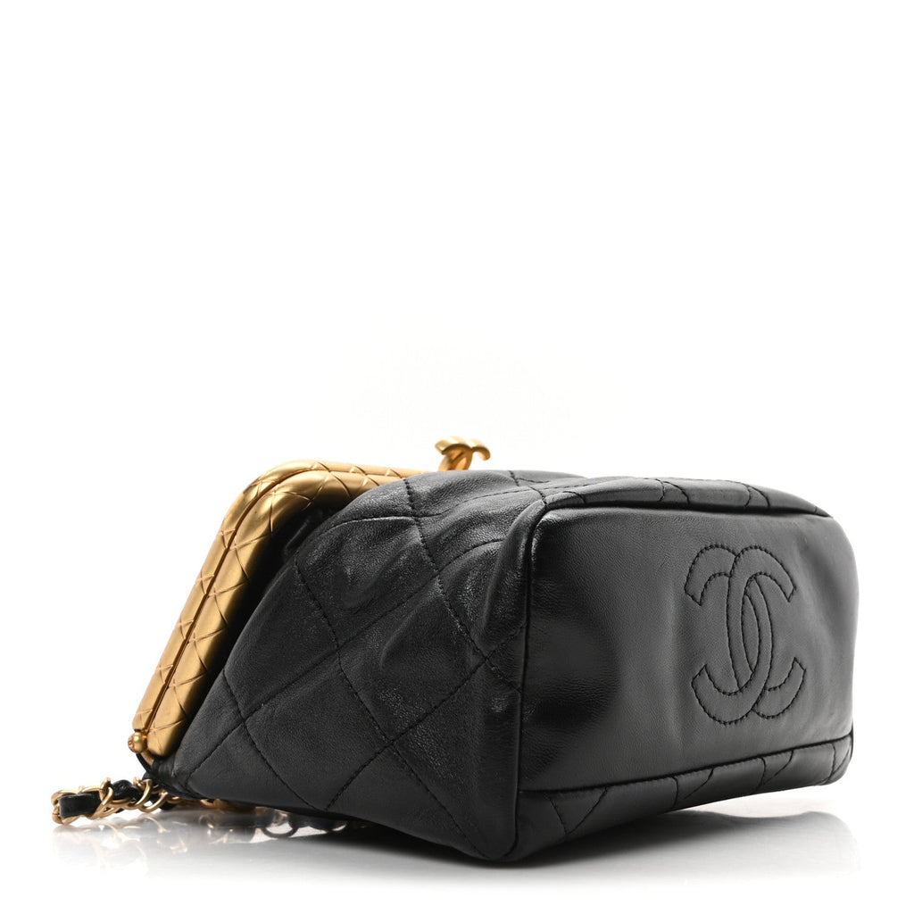 Lambskin Quilted My Crush Bag Black