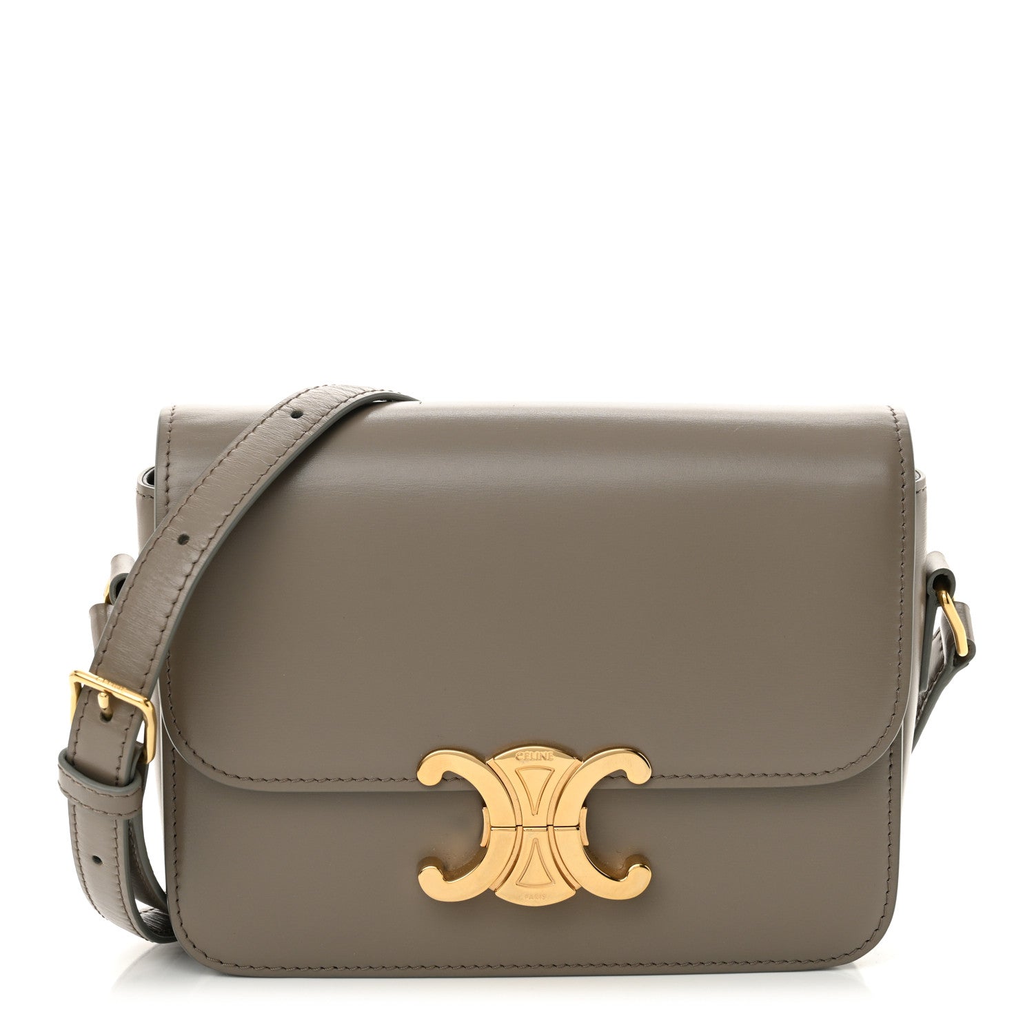Shiny Calfskin Teen Triomphe Pebble