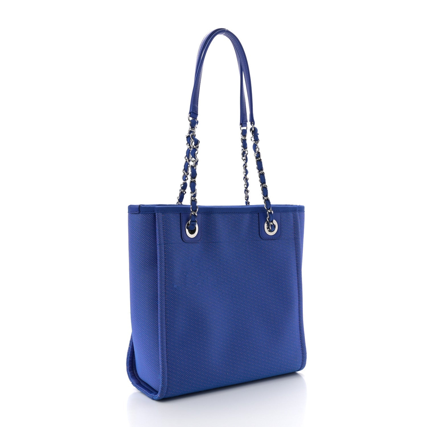 Mixed Fibers Mini Deauville Tote Blue Orange