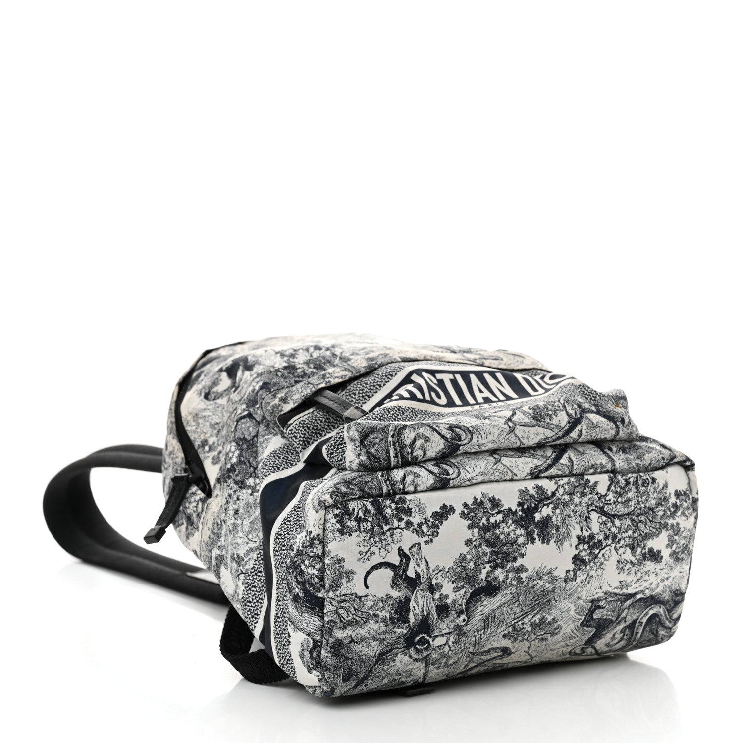 Nylon Technical Fabric Toile De Jouy Small Diortravel Backpack Blue