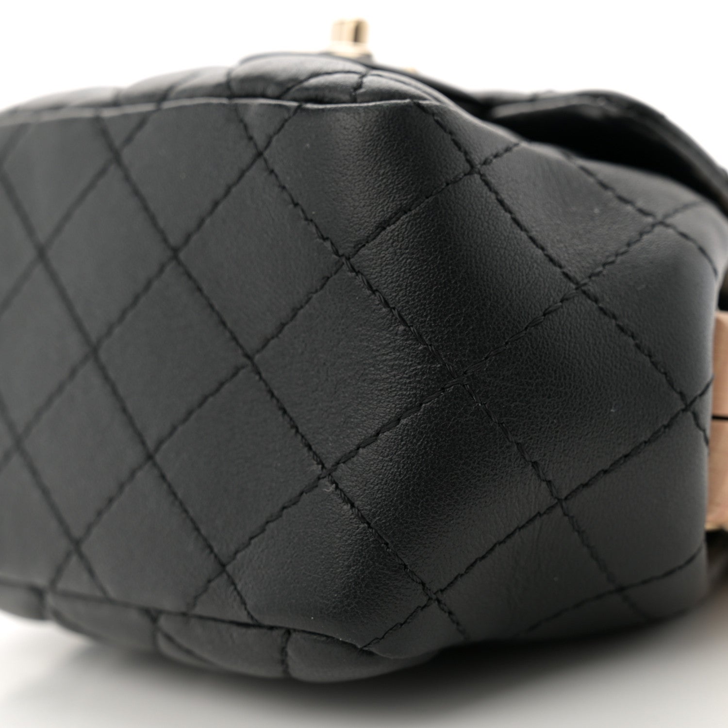 Lambskin Quilted Hollywood Clutch Black