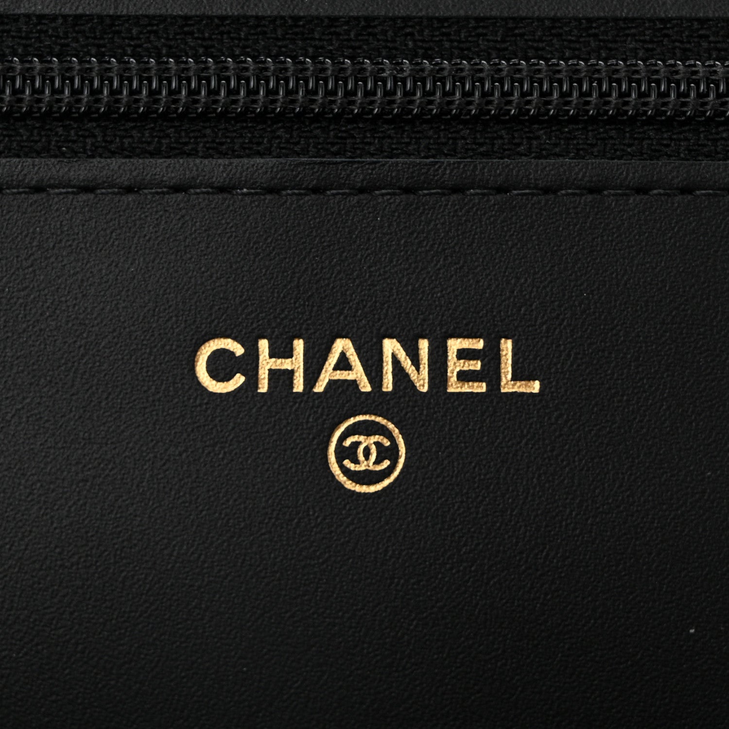 Aged Calfskin Lucky Charms Casino 2.55 Reissue Wallet on Chain WOC Black
