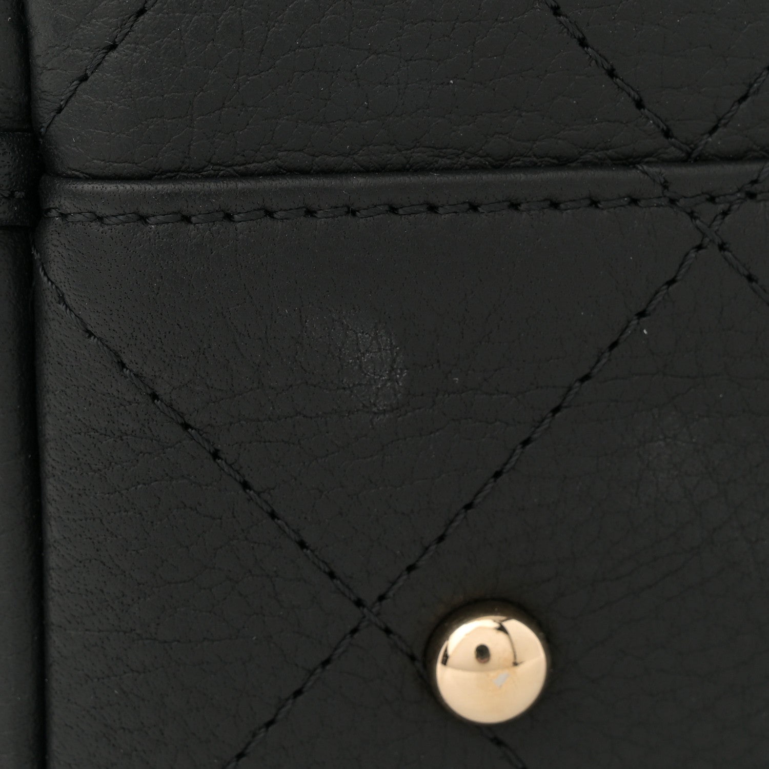 Bullskin Stitched Medium Shopping Bag Black