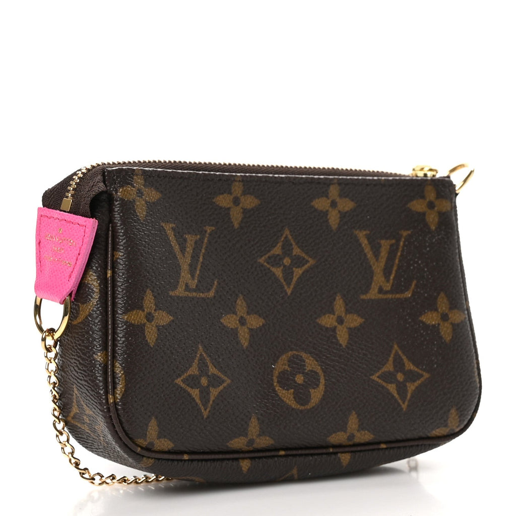 Monogram 2022 Christmas Animation Seoul Mini Pochette Accessories Fuchsia