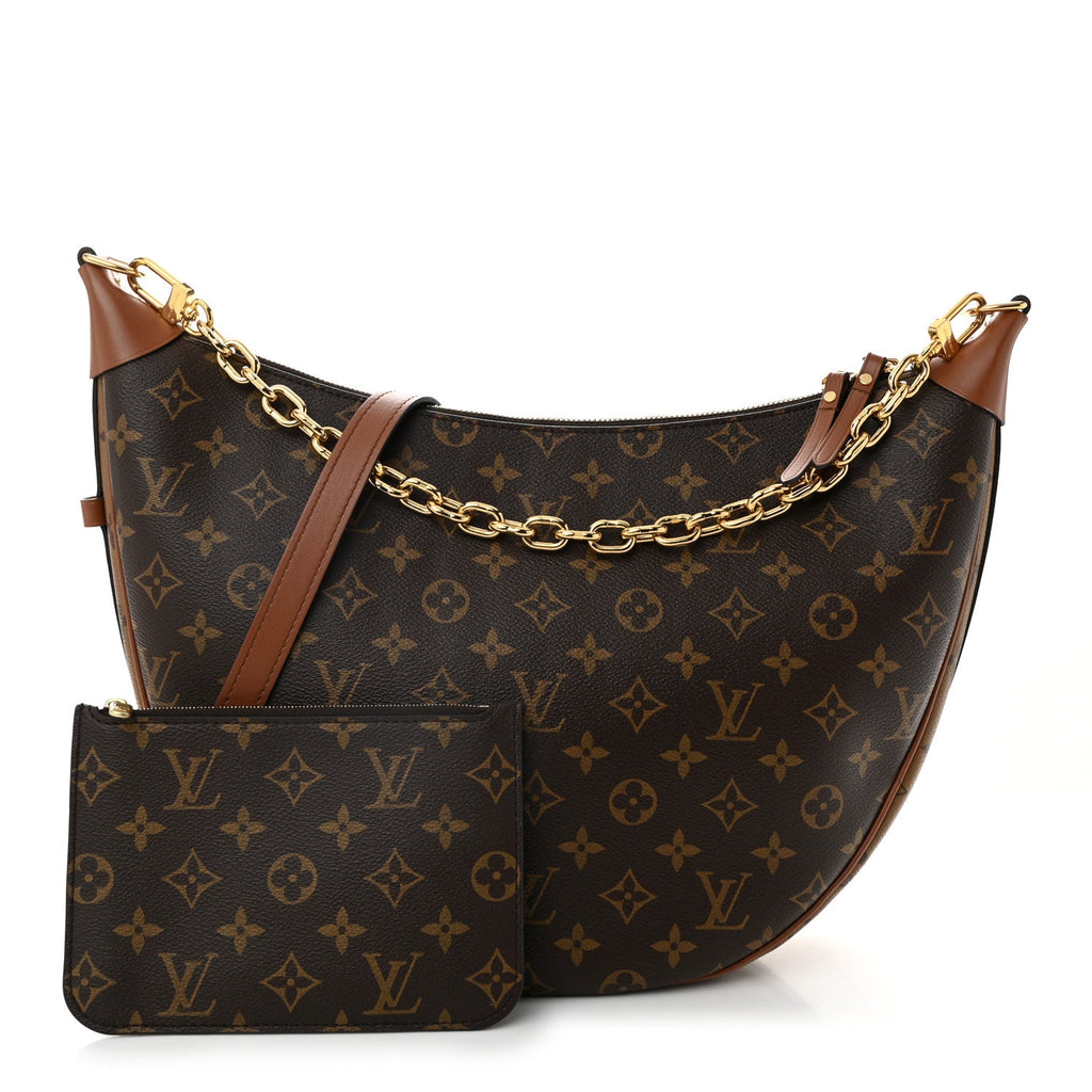 Reverse Monogram Loop Hobo