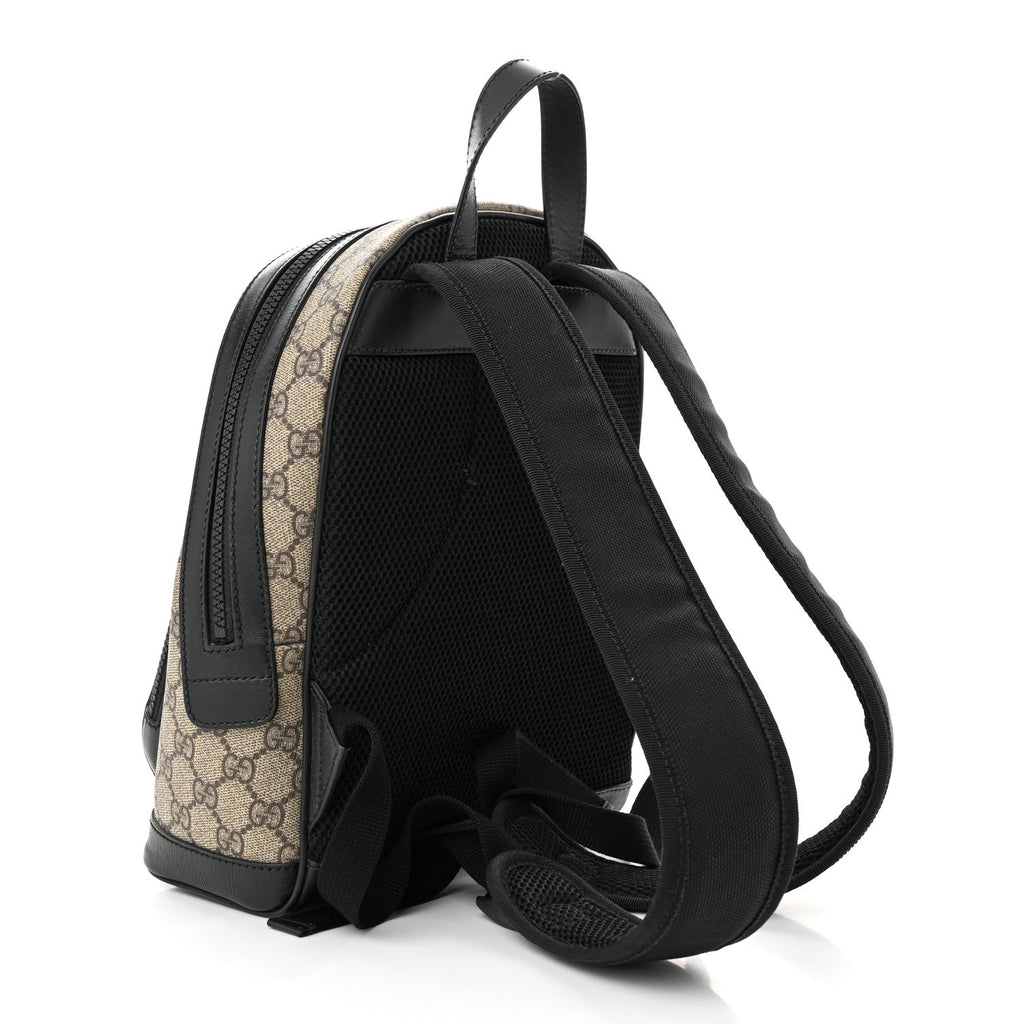 GG Supreme Monogram Small Eden Day Backpack Black