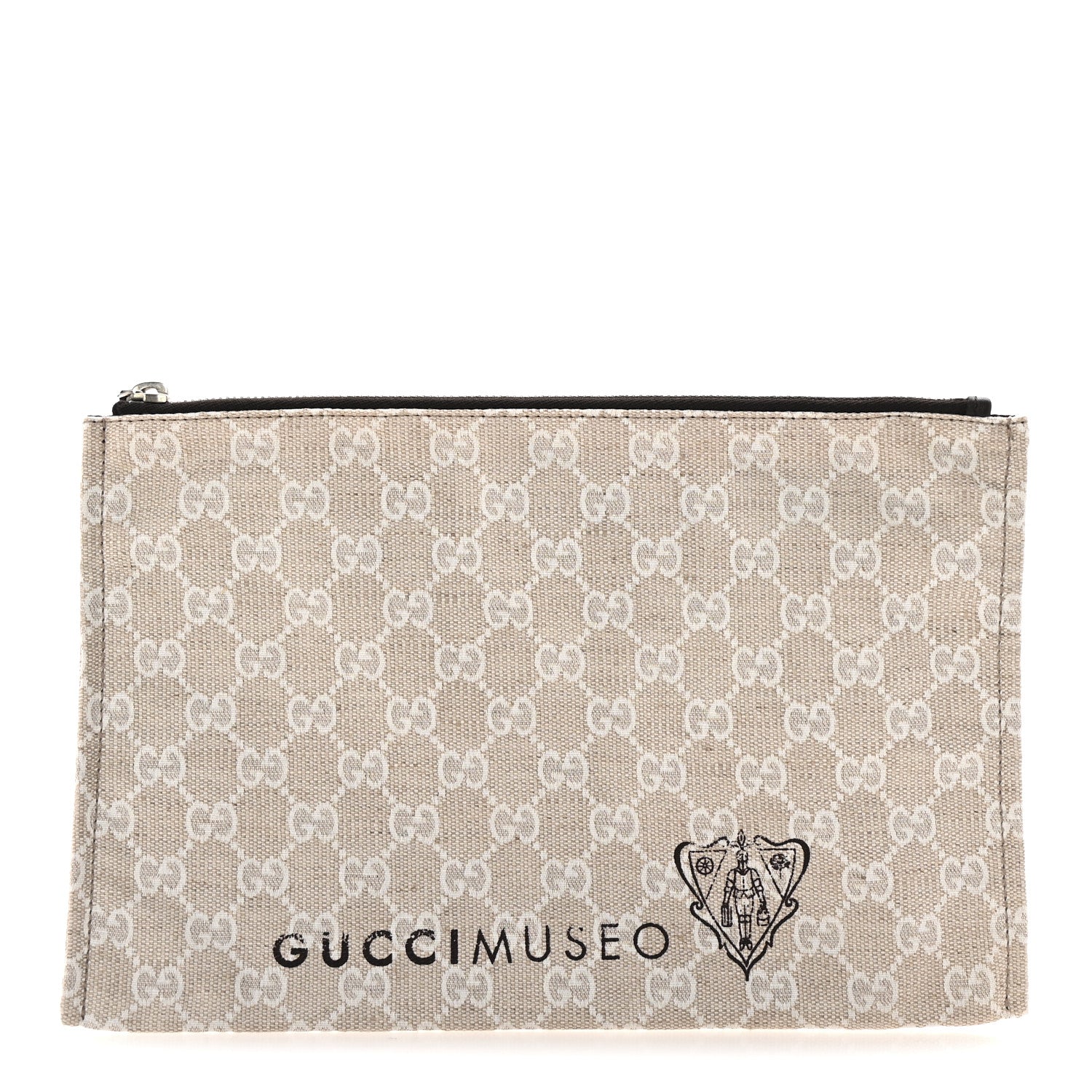 Canvas Museo GG  Zip Pouch Beige