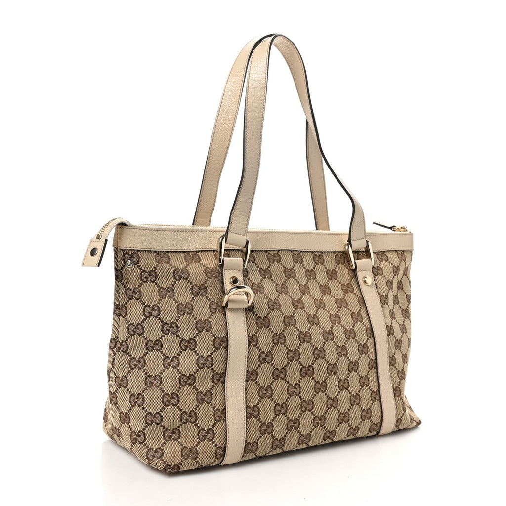Monogram Medium Abbey Tote Off White