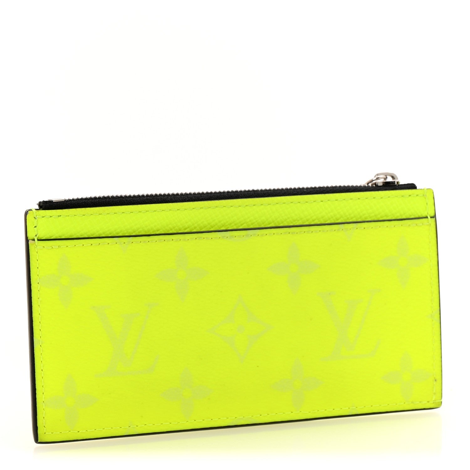 Monogram Taiga Coin  Holder Yellow