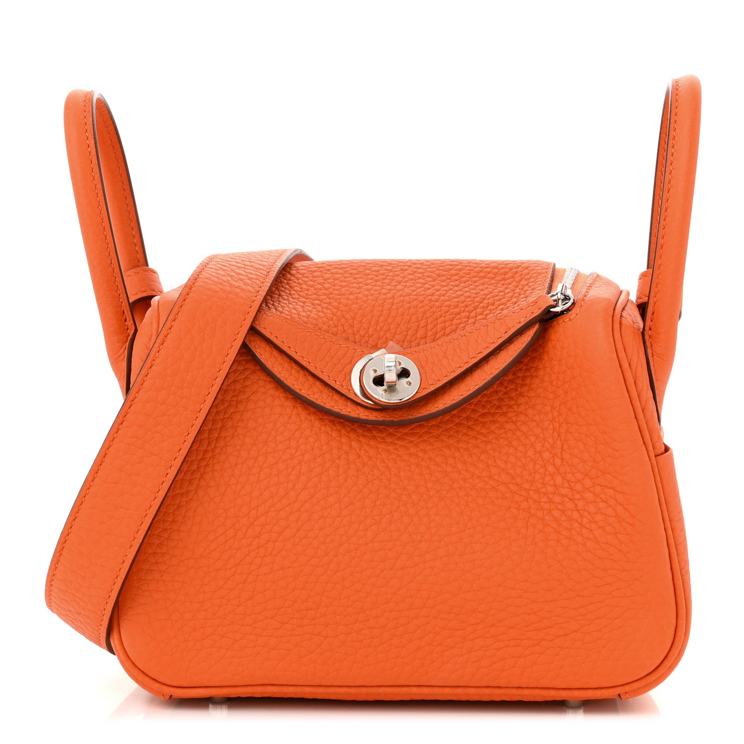 Taurillon Clemence Mini Lindy 20 Orange
