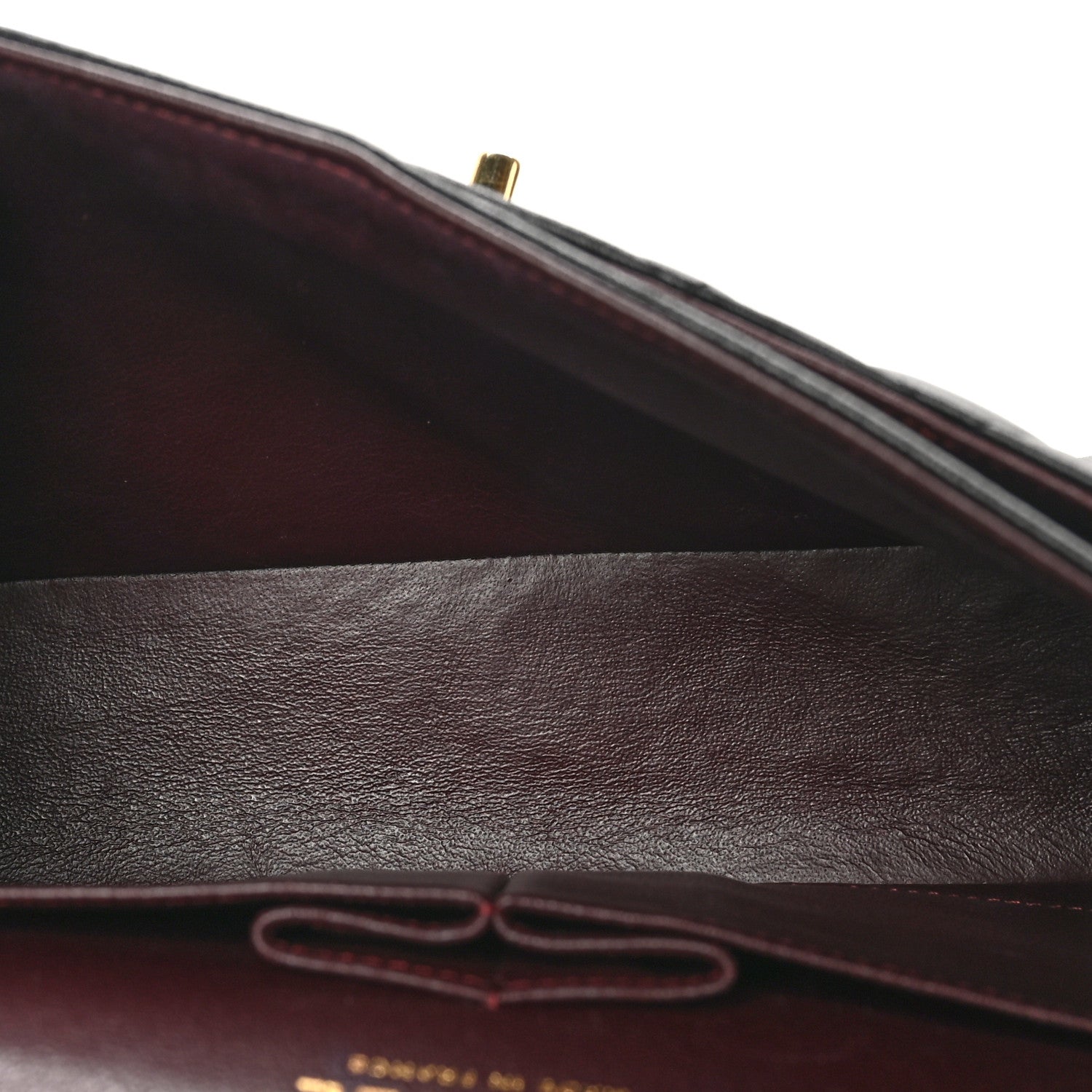 Lambskin Quilted Small Double Flap Black