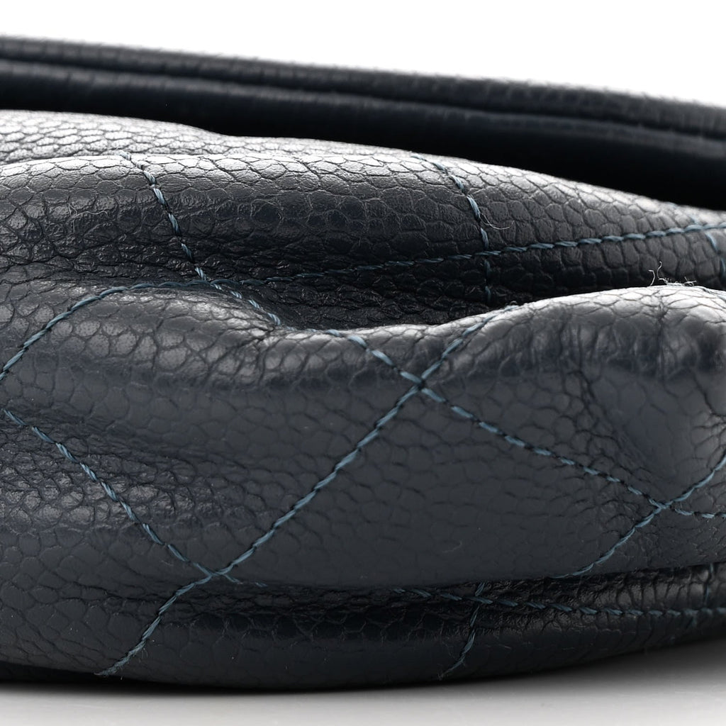 Caviar Half Moon Wallet On Chain WOC Dark Blue