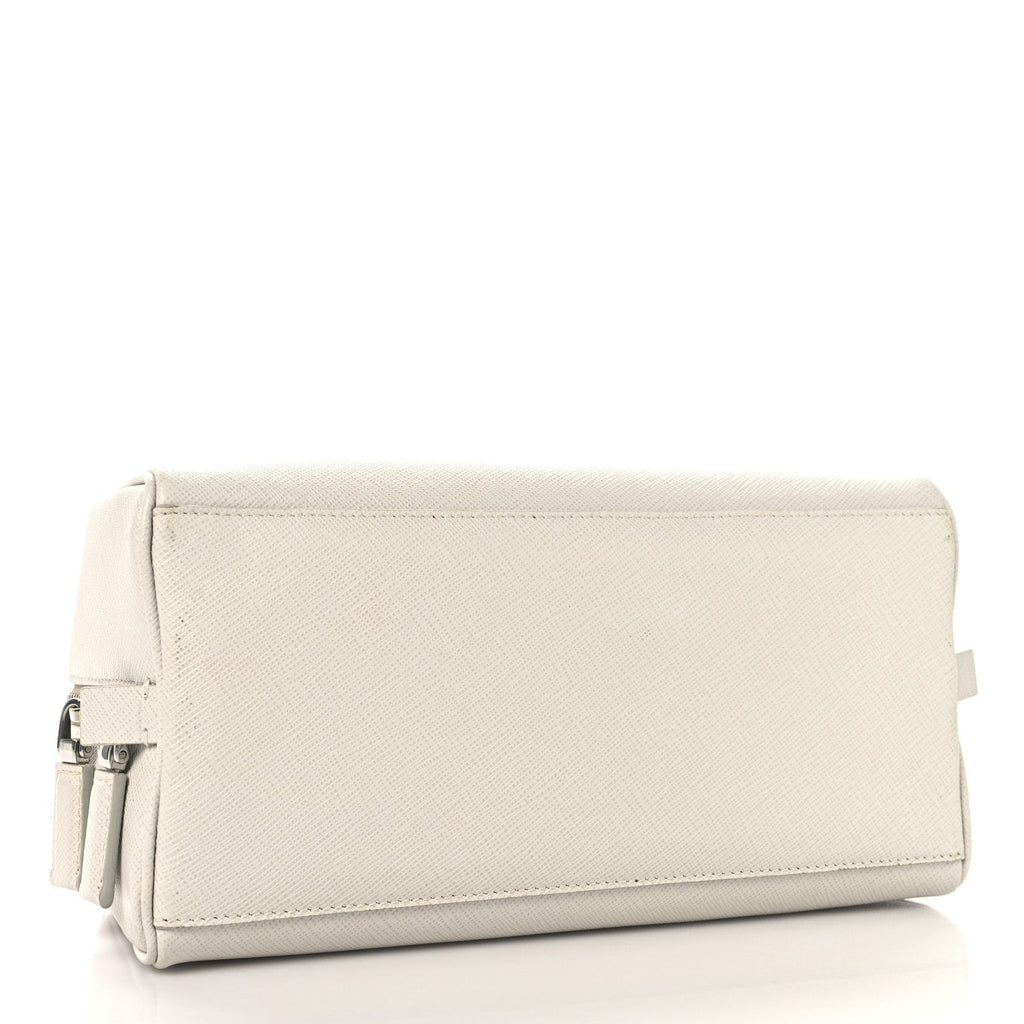 Saffiano Toiletry Case White