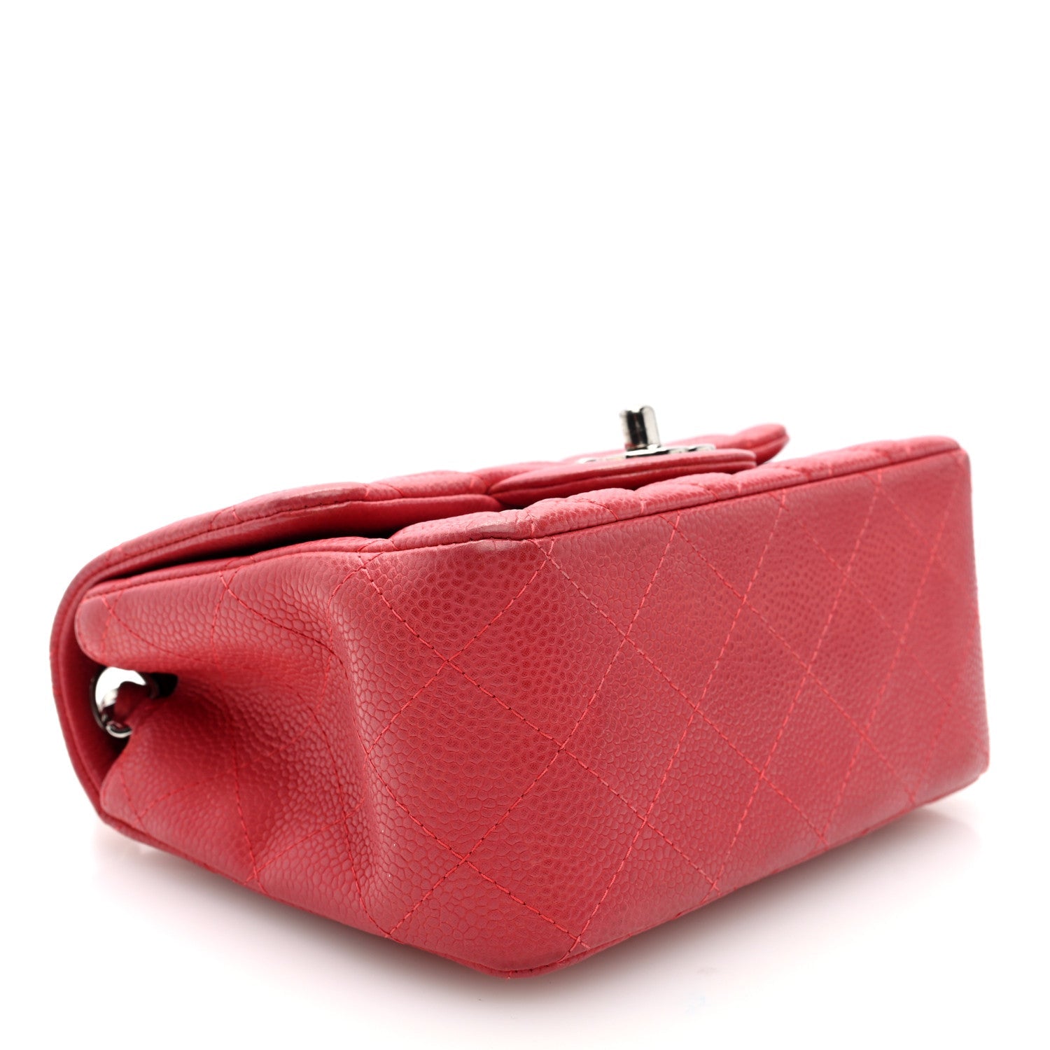 Caviar Quilted Mini Square Flap Pink