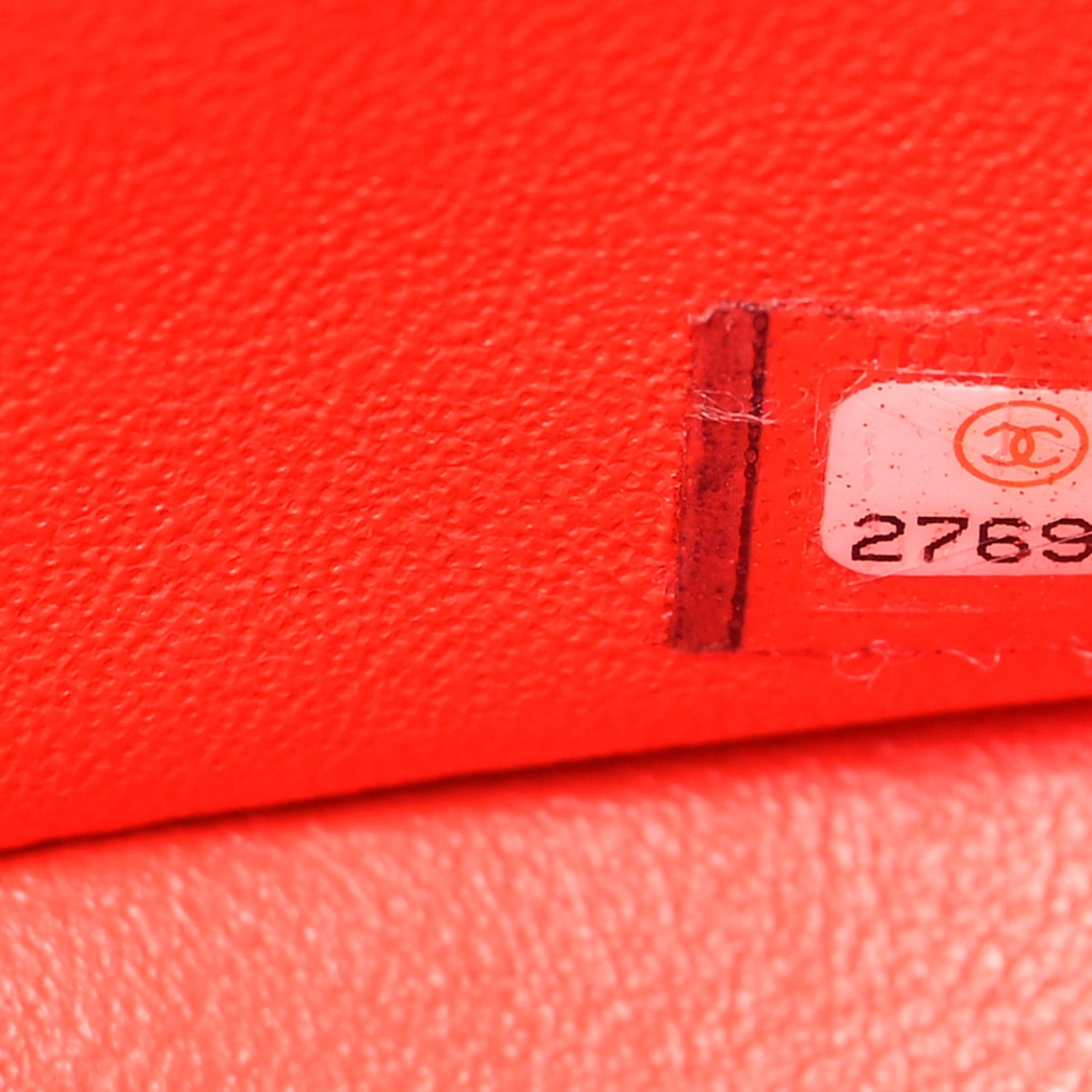 Lambskin Quilted Mini Square Flap Red