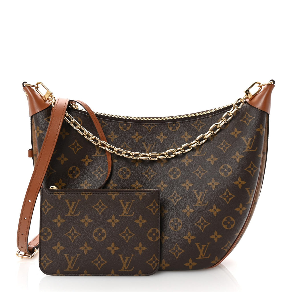 Reverse Monogram Loop Hobo
