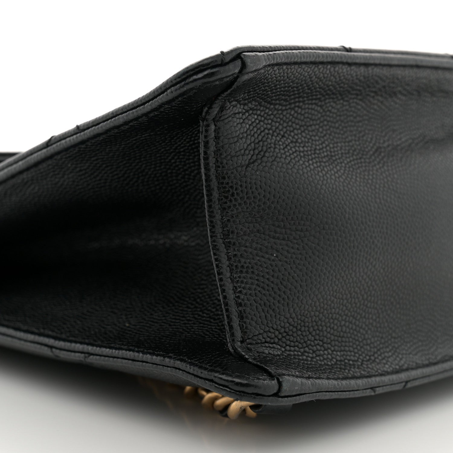 Caviar Quilted Chain Backpack Black