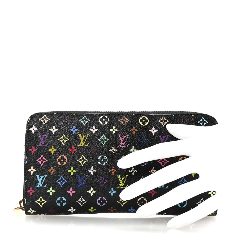 Monogram Multicolor Zippy Wallet Black Violet
