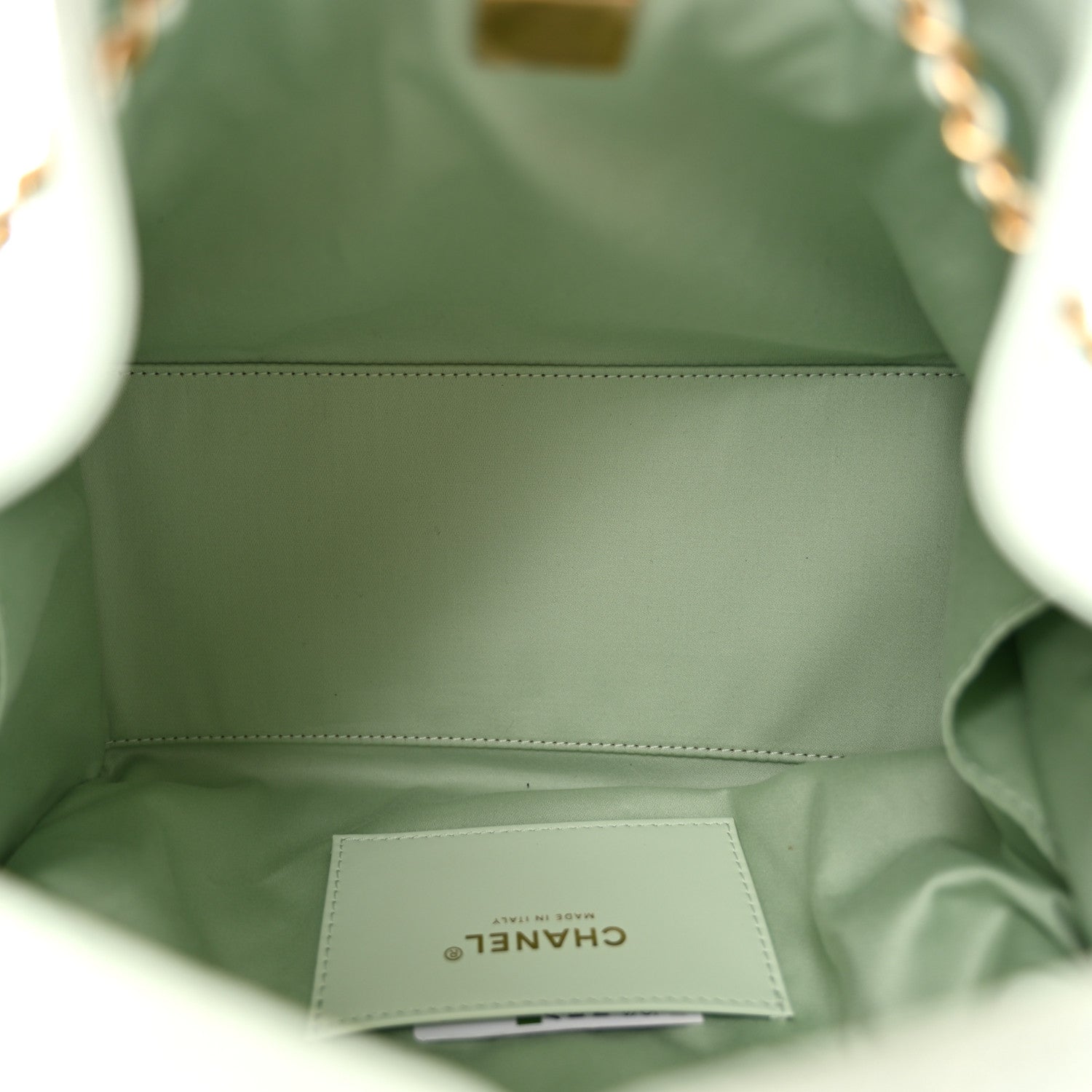 Caviar Quilted Small Chanel 25 Handbag Light Green